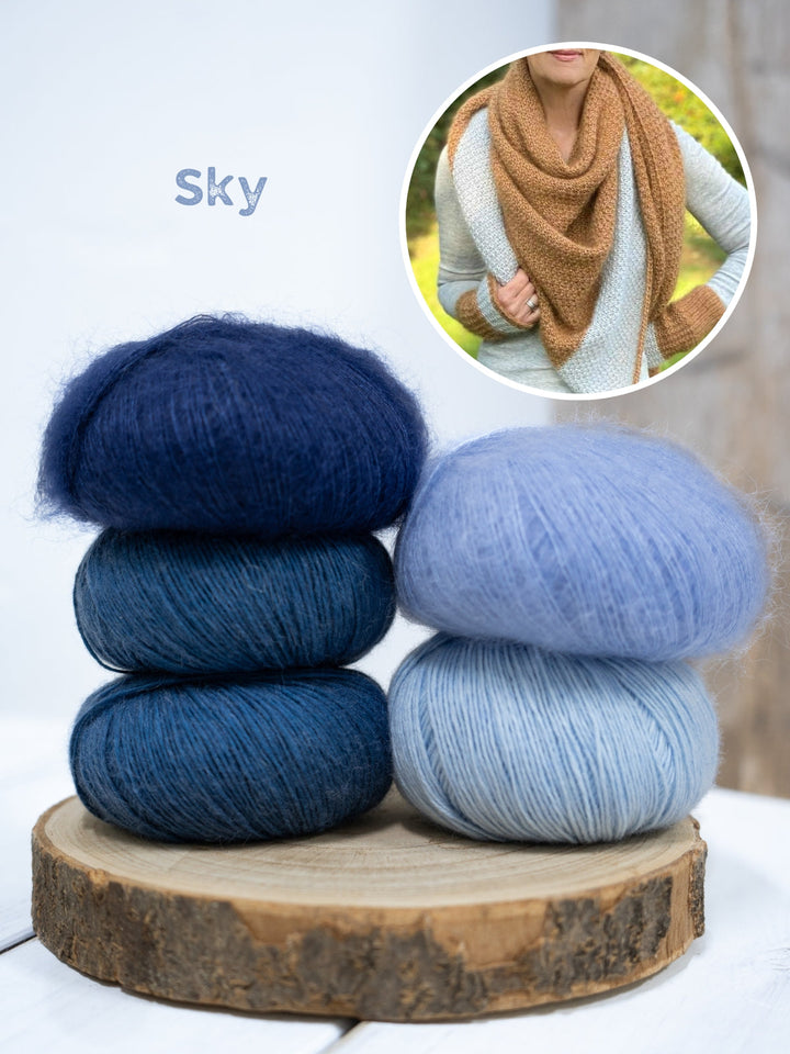 Strickpaket Lizas Tuch Salted Caramel