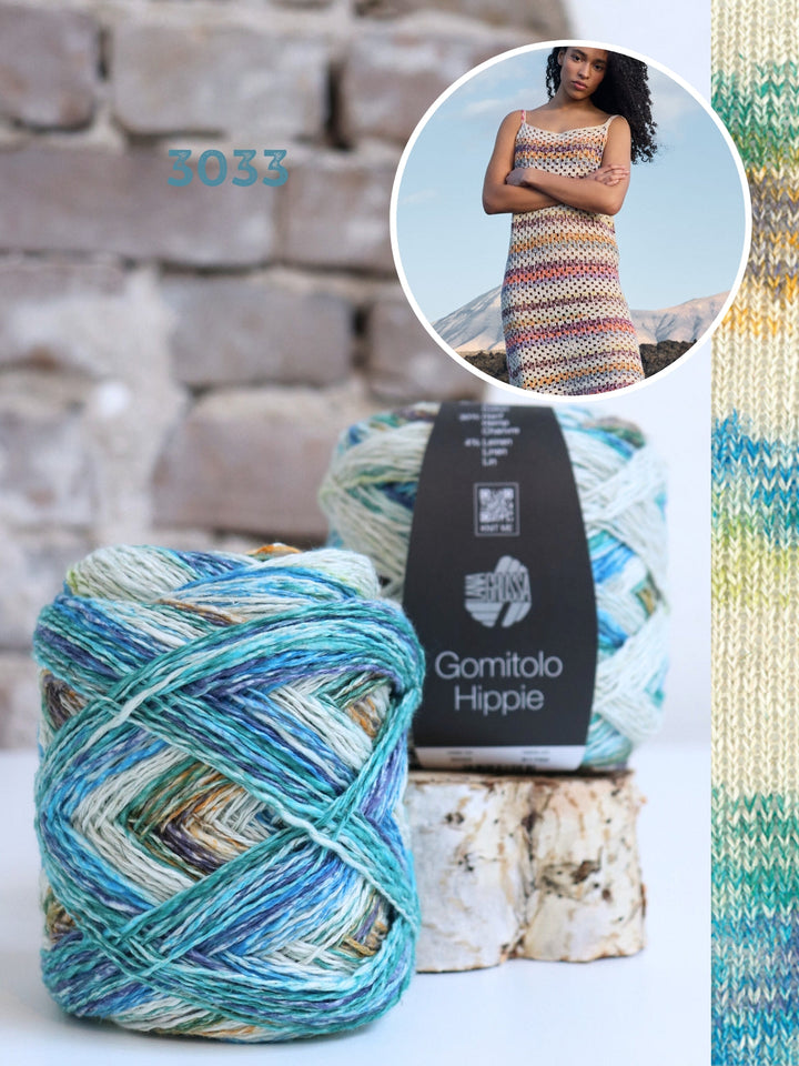 Häkelpaket Gomitolo Hippie Kleid