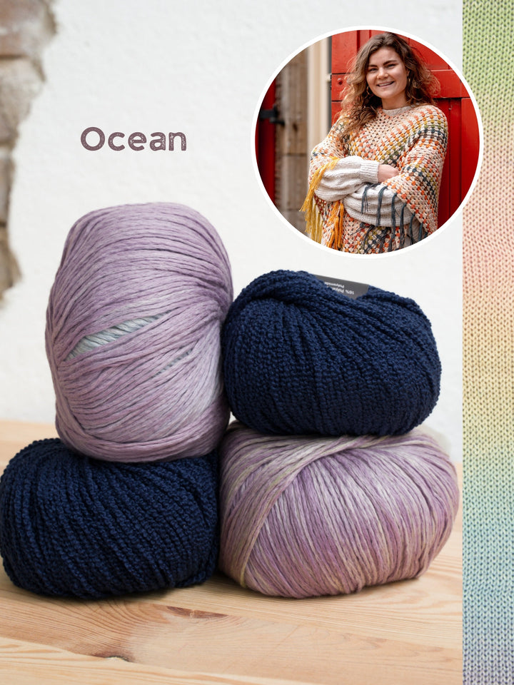 Häkelpaket Cotonella Riccio Poncho