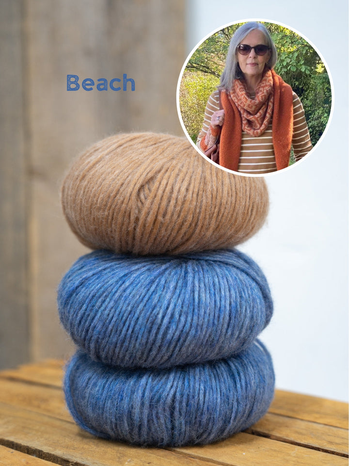 Strickpaket Lizas Tuch Zimtgarten