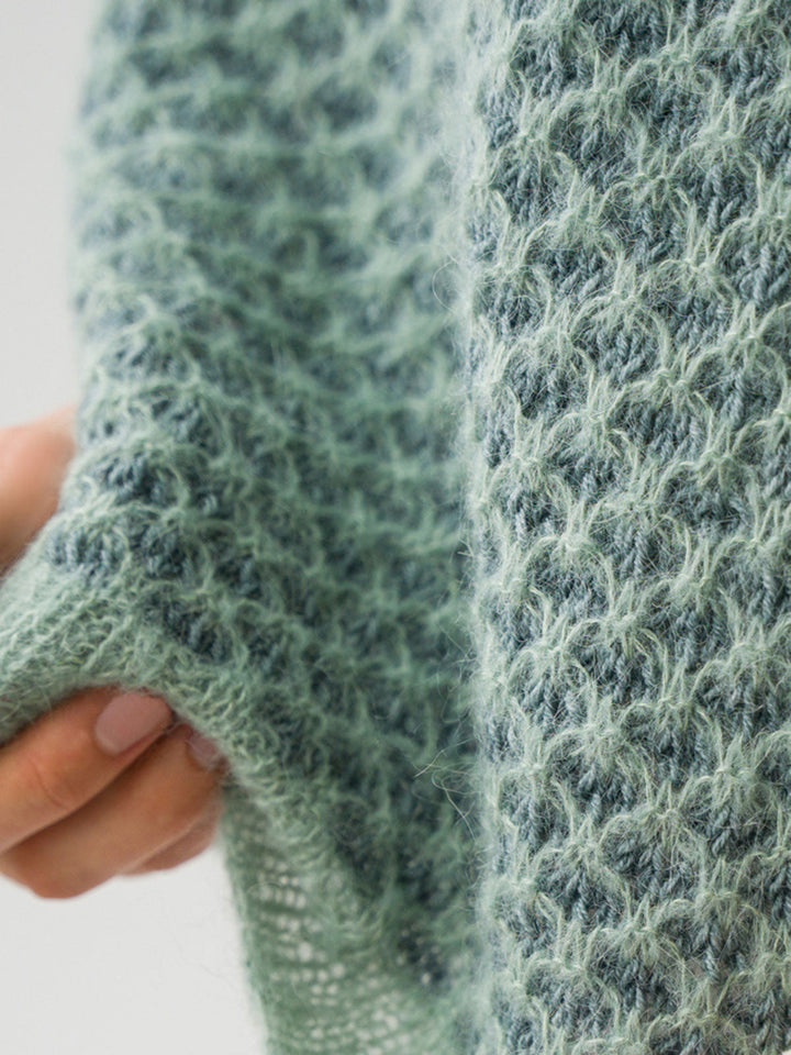 Strickpaket Herbst-Poncho-Pulli - Tanja Steinbach - Cool Wool Vintage