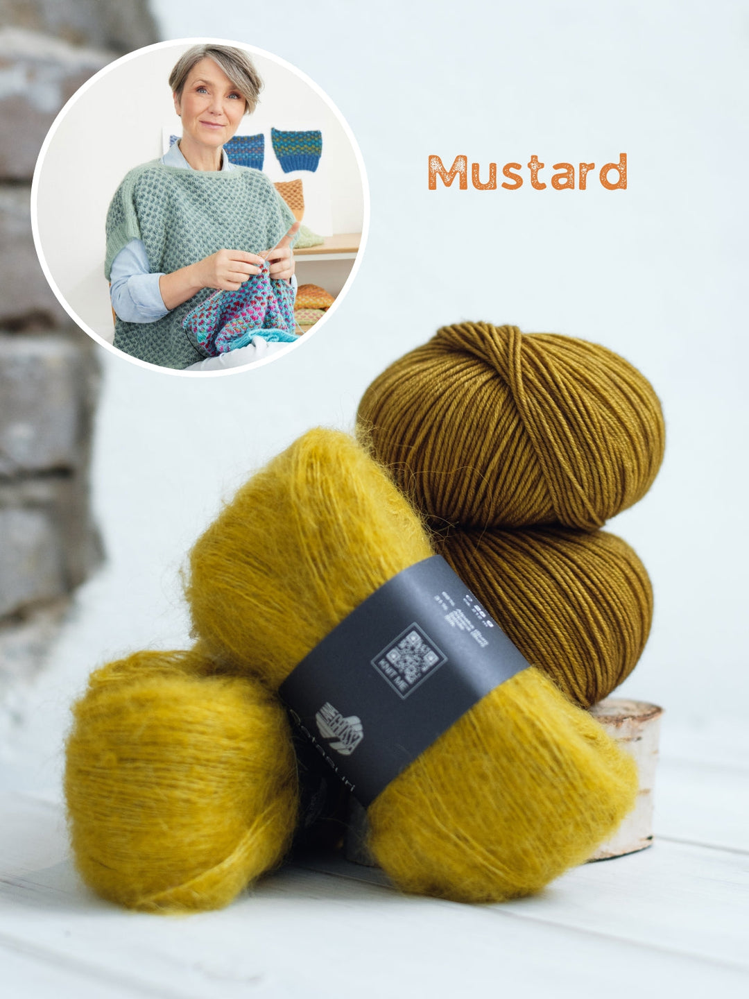 Strickpaket Herbst-Poncho-Pulli - Tanja Steinbach - Cool Wool Vintage