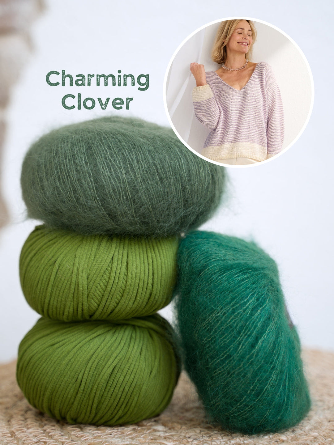 Strickpaket Promessa Silkhair Streifenpullover