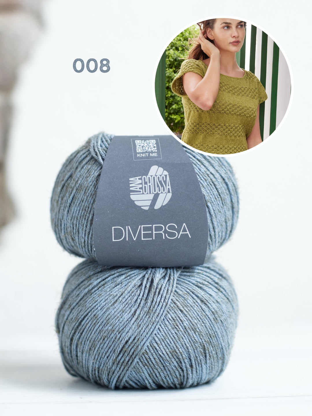 Strickpaket Diversa Top mit Blumenmuster