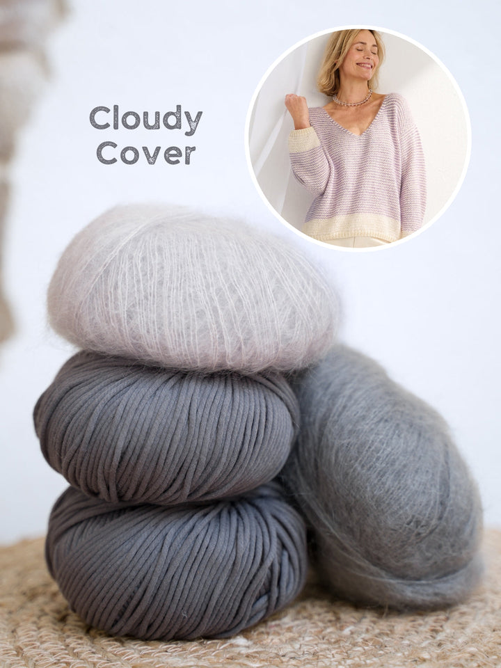 Strickpaket Promessa Silkhair Streifenpullover