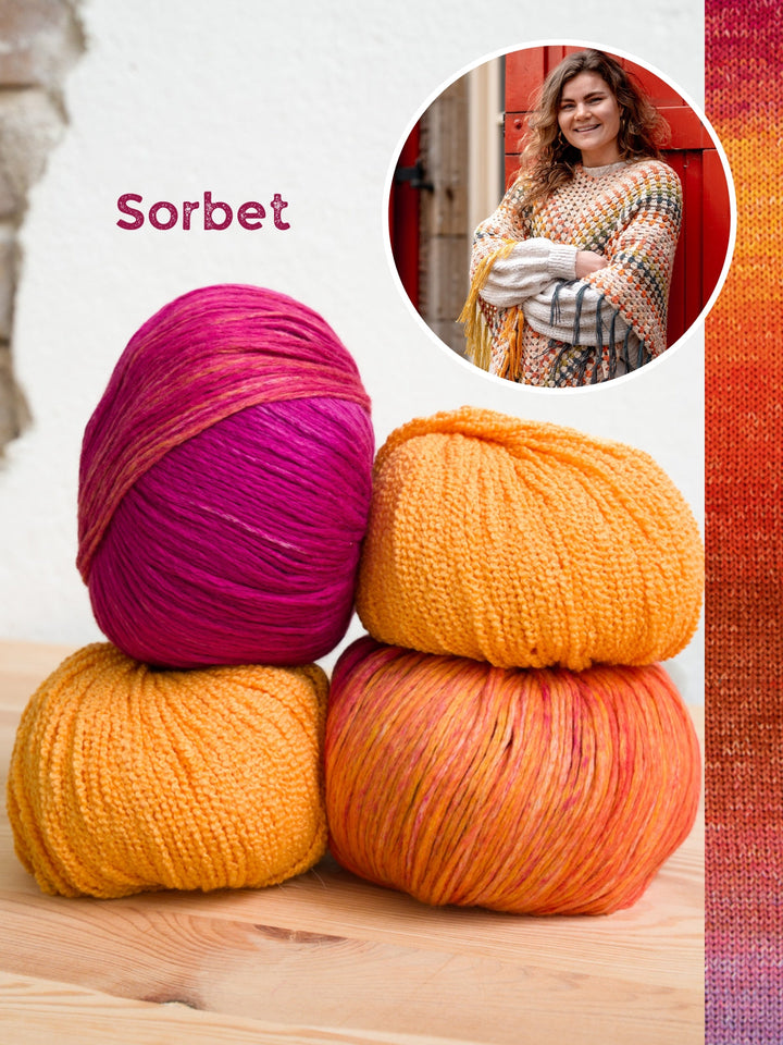 Häkelpaket Cotonella Riccio Poncho