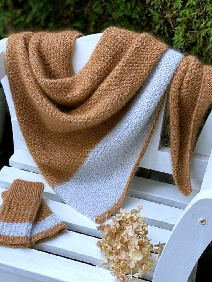 Strickpaket Lizas Tuch Salted Caramel