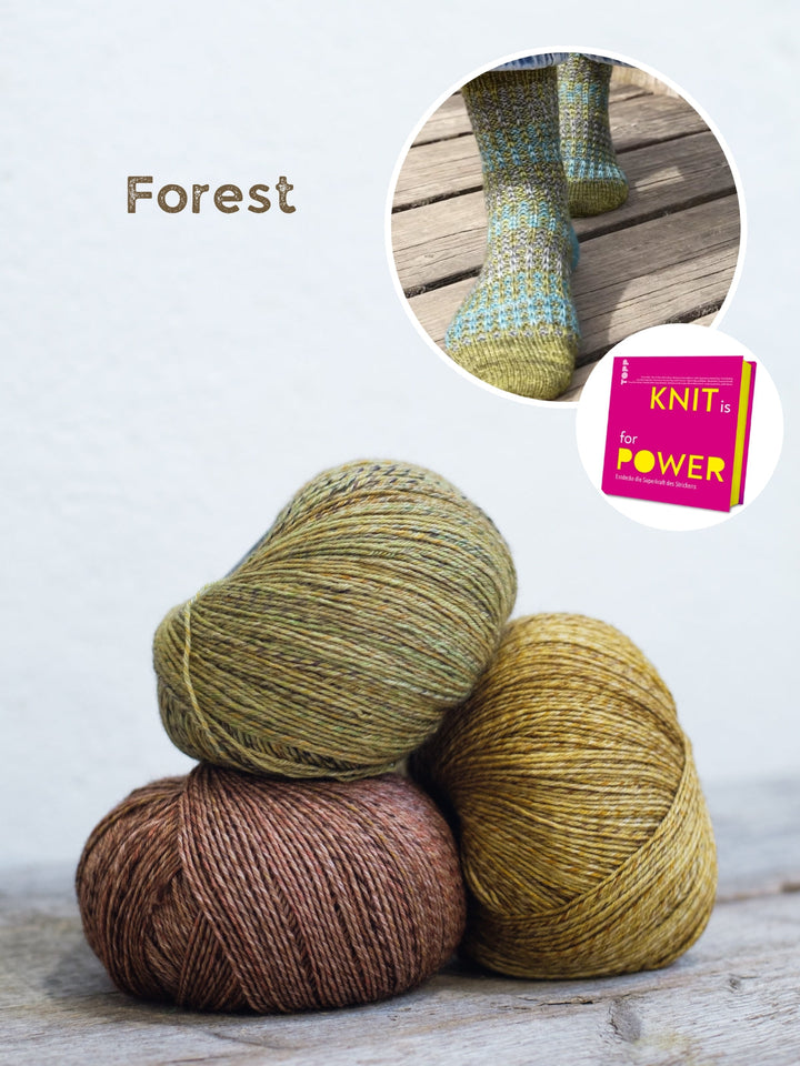 Strickpaket Grüne Socken - Tanja Steinbach
