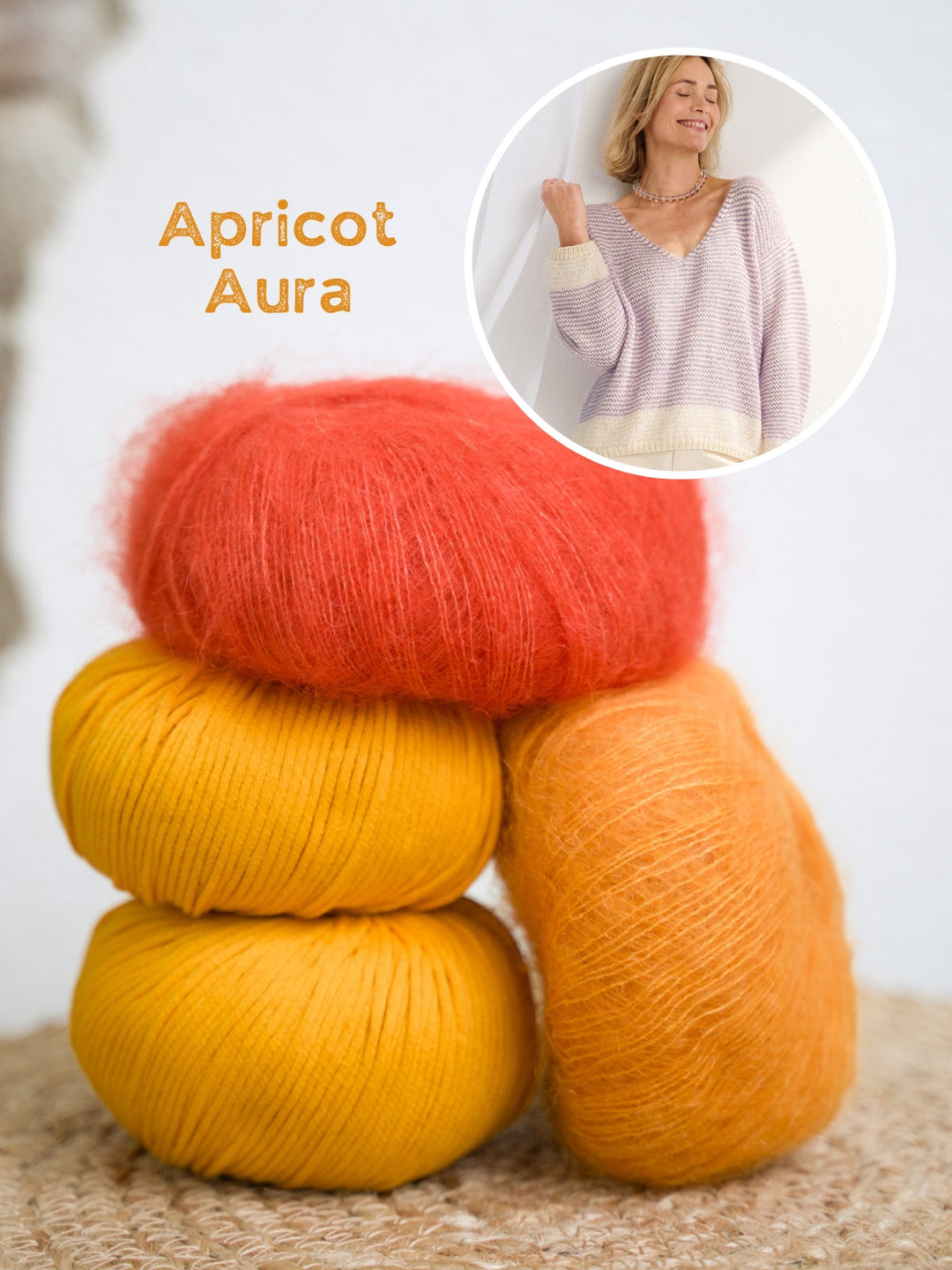 Strickpaket Promessa Silkhair Streifenpullover