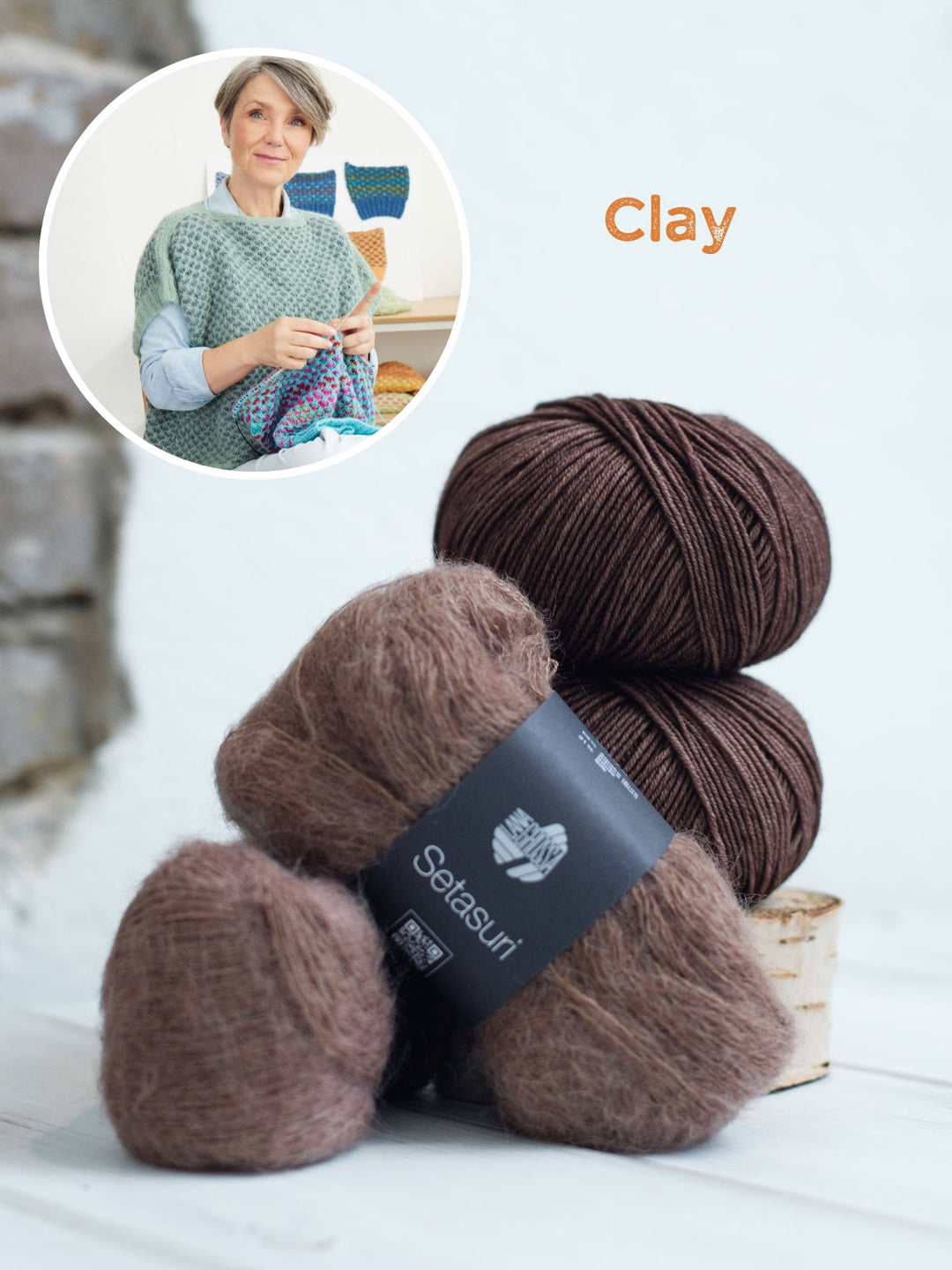 Strickpaket Herbst-Poncho-Pulli - Tanja Steinbach - Cool Wool Vintage