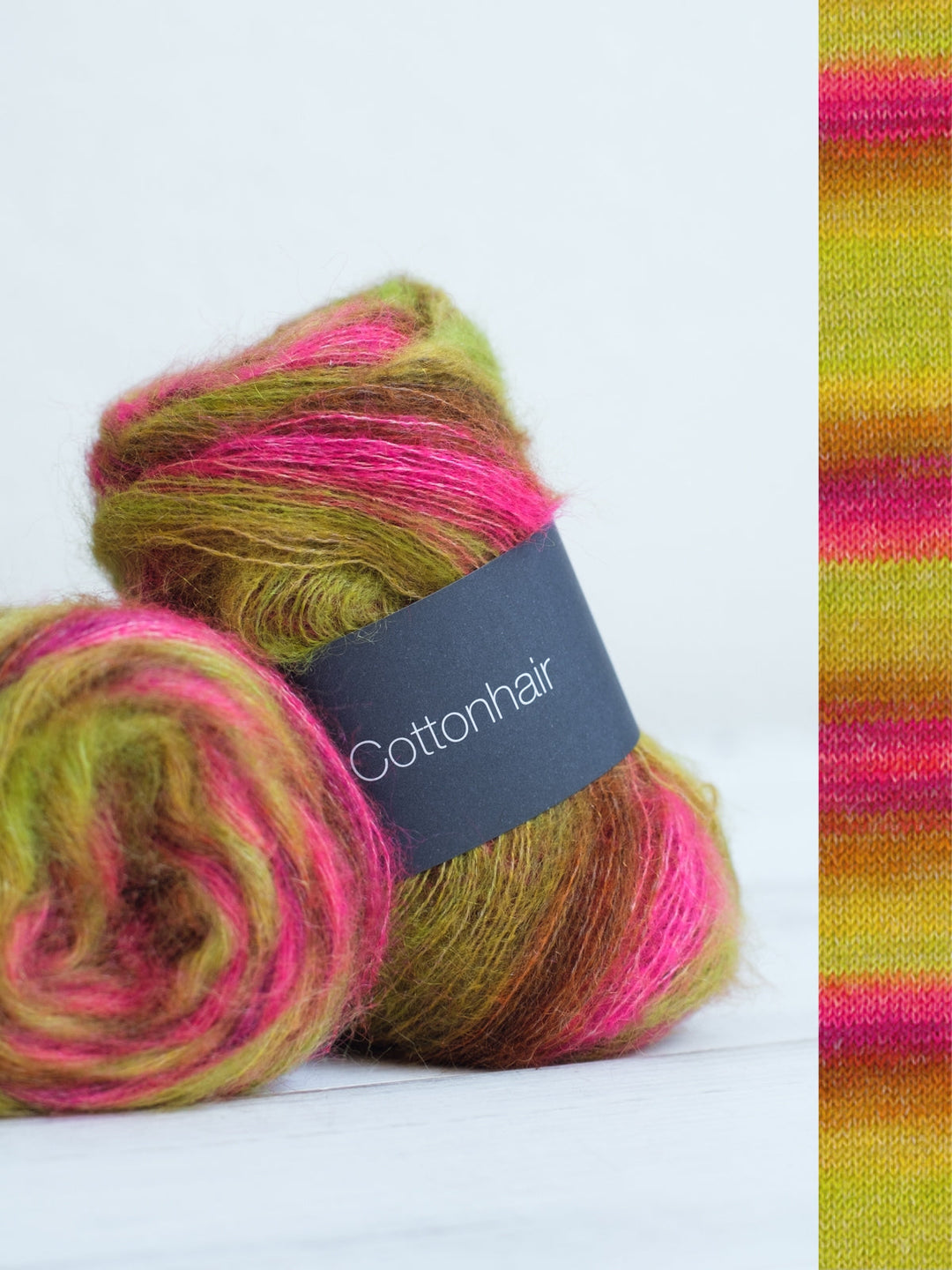 Cottonhair 107 Limette/Neonpink/Fuchsia/Braun/Orange/ Zitrusgelb