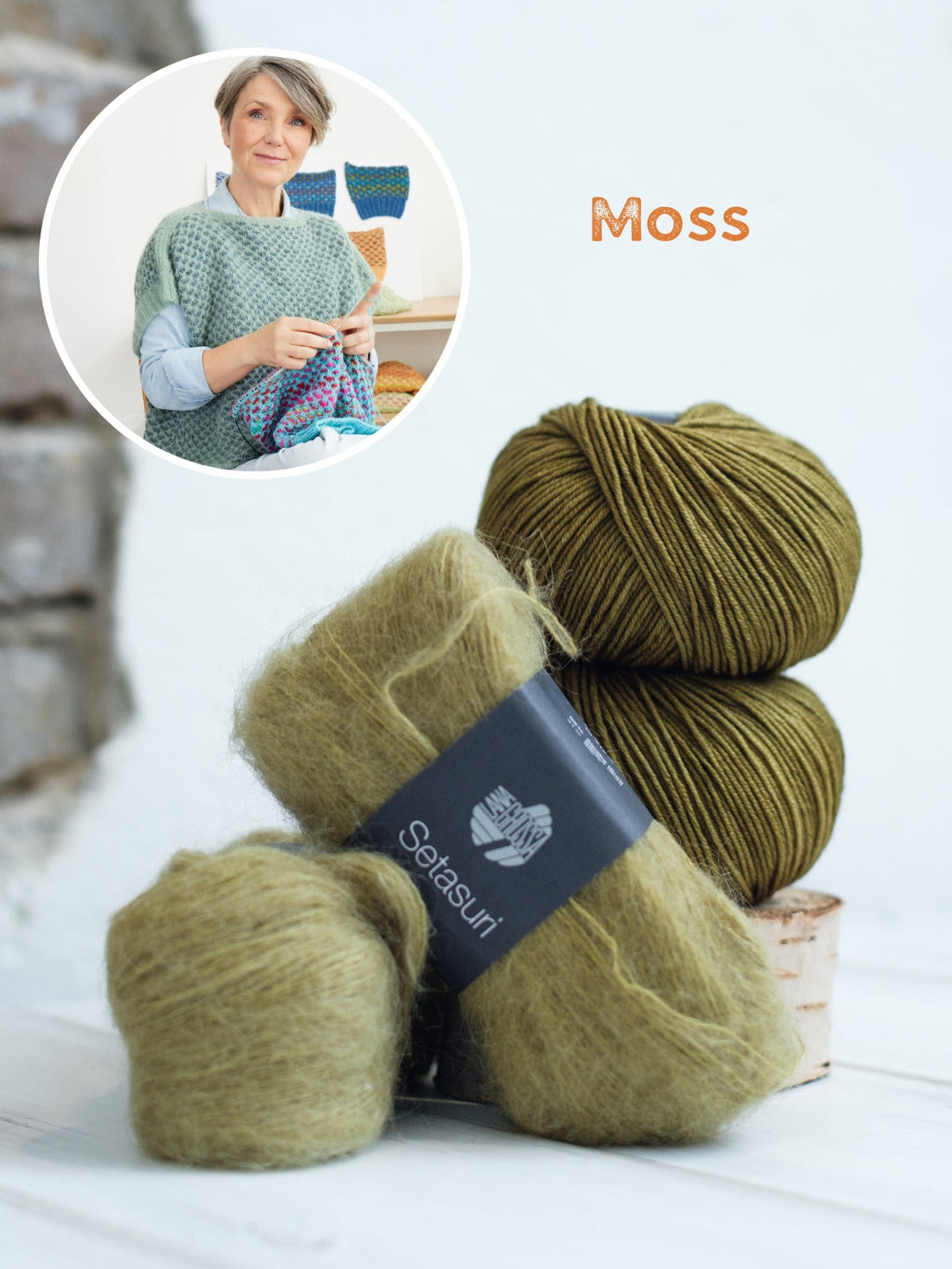 Strickpaket Herbst-Poncho-Pulli - Tanja Steinbach - Cool Wool Vintage