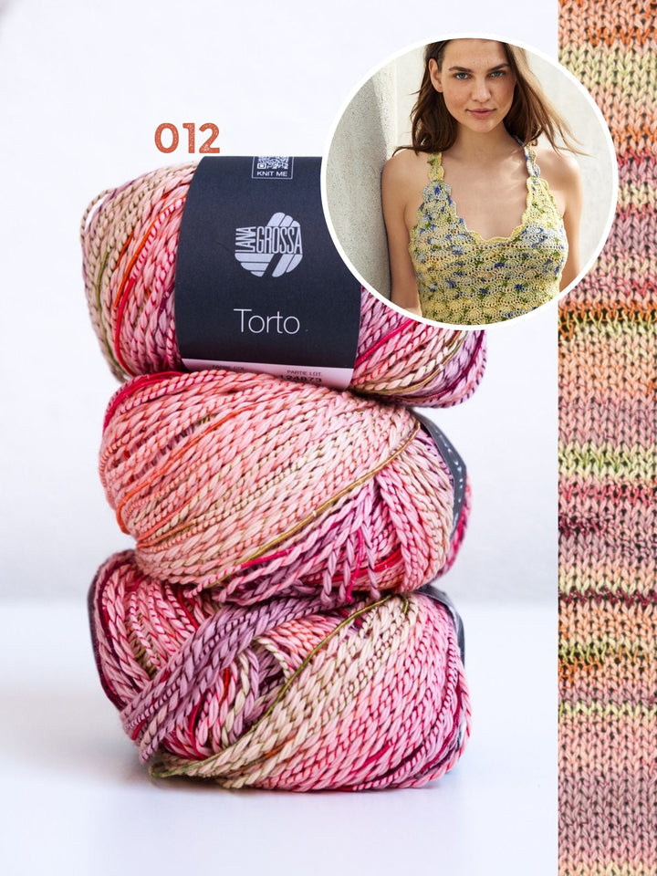 Häkelpaket Torto Top mit Muschelmuster