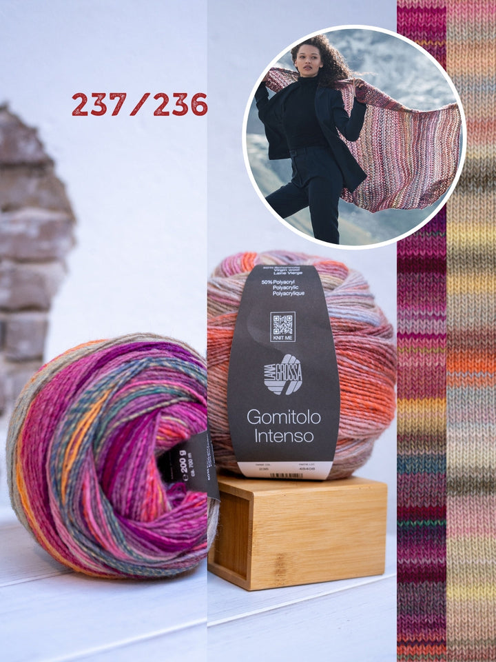 Strickpaket Gomitolo Intenso Tuch