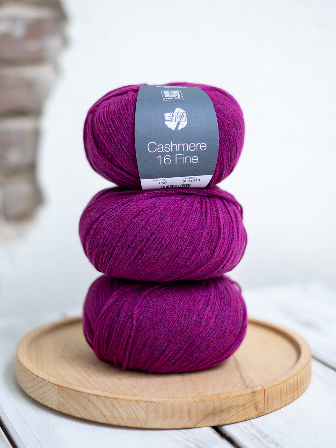 Cashmere 16 Fine 059 Dunkelfuchsia