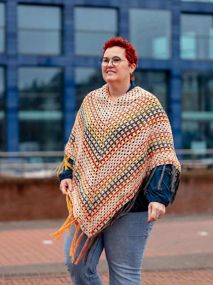 Häkelpaket Cotonella Riccio Poncho