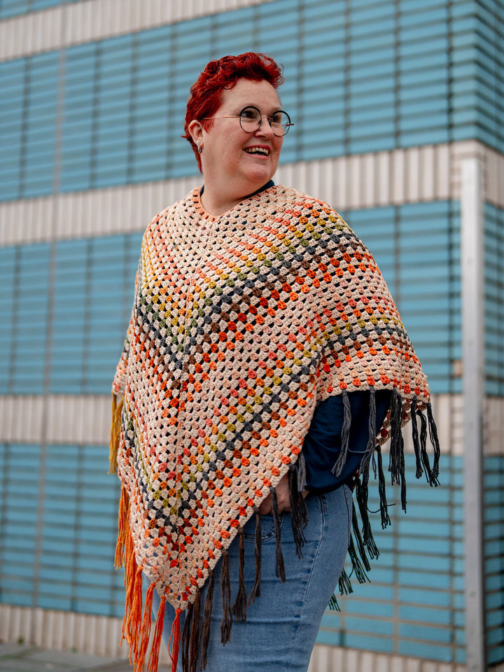 Häkelpaket Cotonella Riccio Poncho