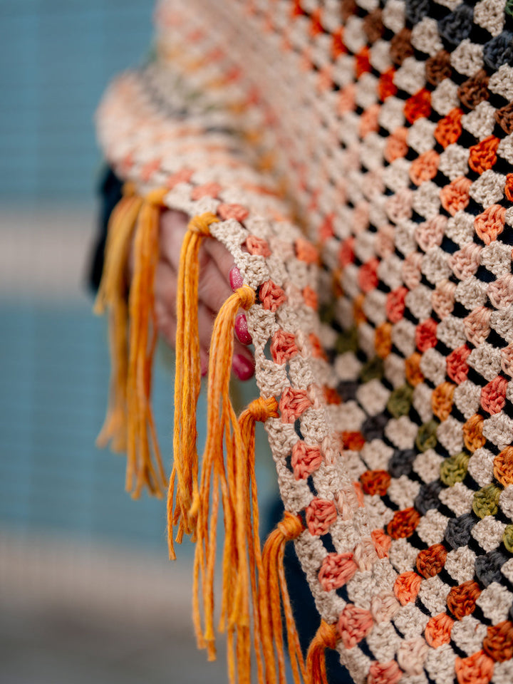 Häkelpaket Cotonella Riccio Poncho
