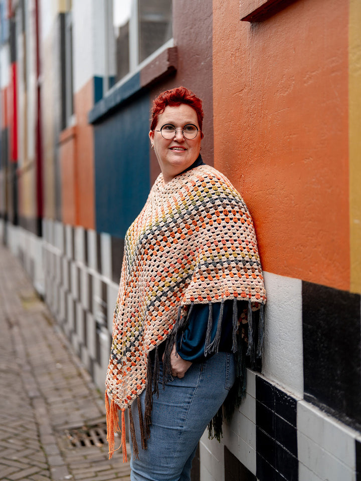 Häkelpaket Cotonella Riccio Poncho