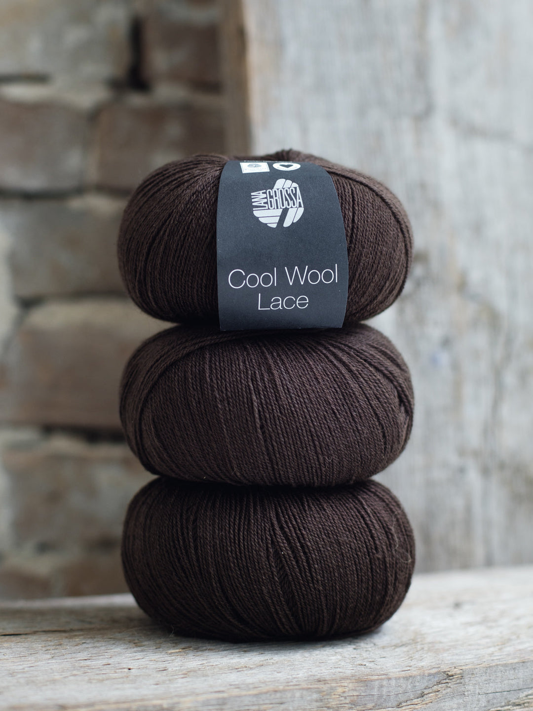 Cool Wool Lace 057 Schwarzbraun