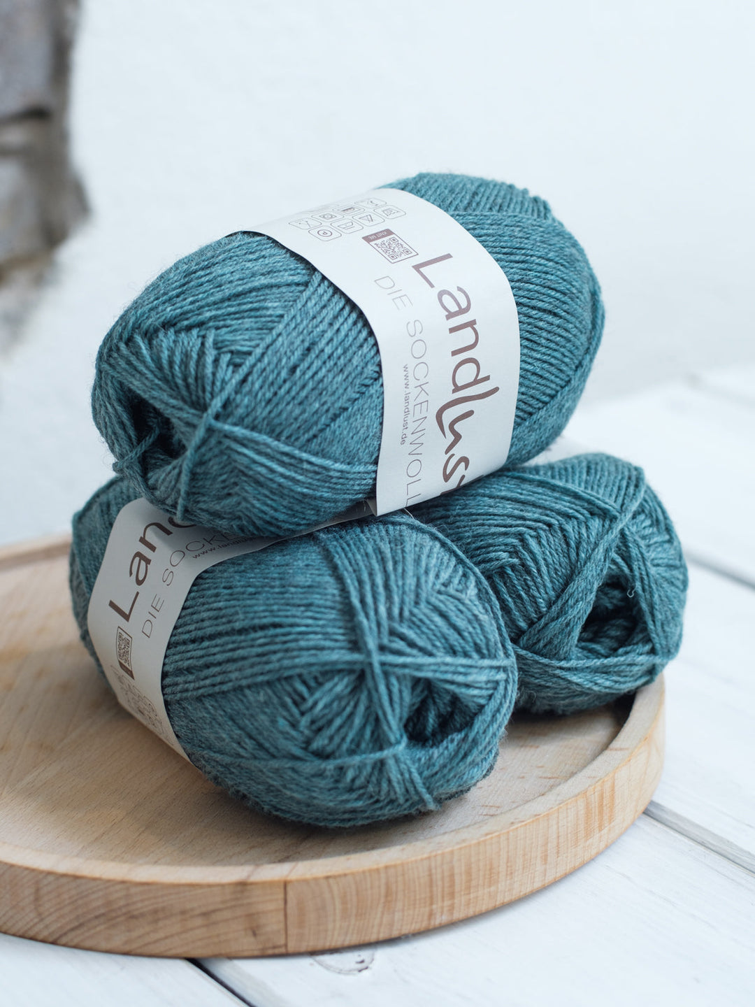 Landlust die Sockenwolle 50G Mélange 1611 Jade