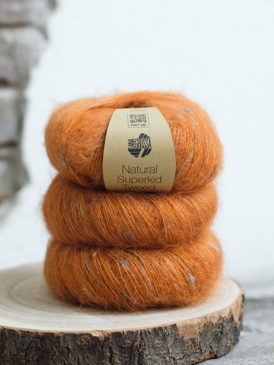 Natural Superkid Tweed 611 Rostorange