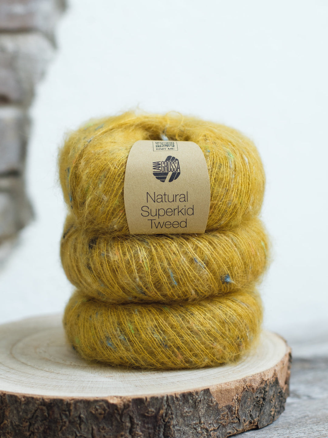 Natural Superkid Tweed 615 Senfgelb