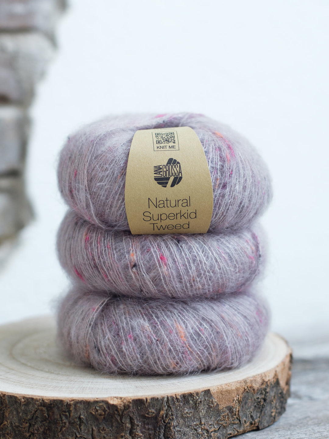 Natural Superkid Tweed 622 Rosabeige