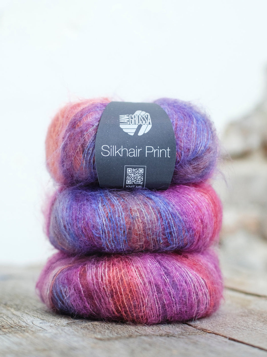 Silkhair Print 409 Lila / Rotviolett / Lachs / Fuchsia