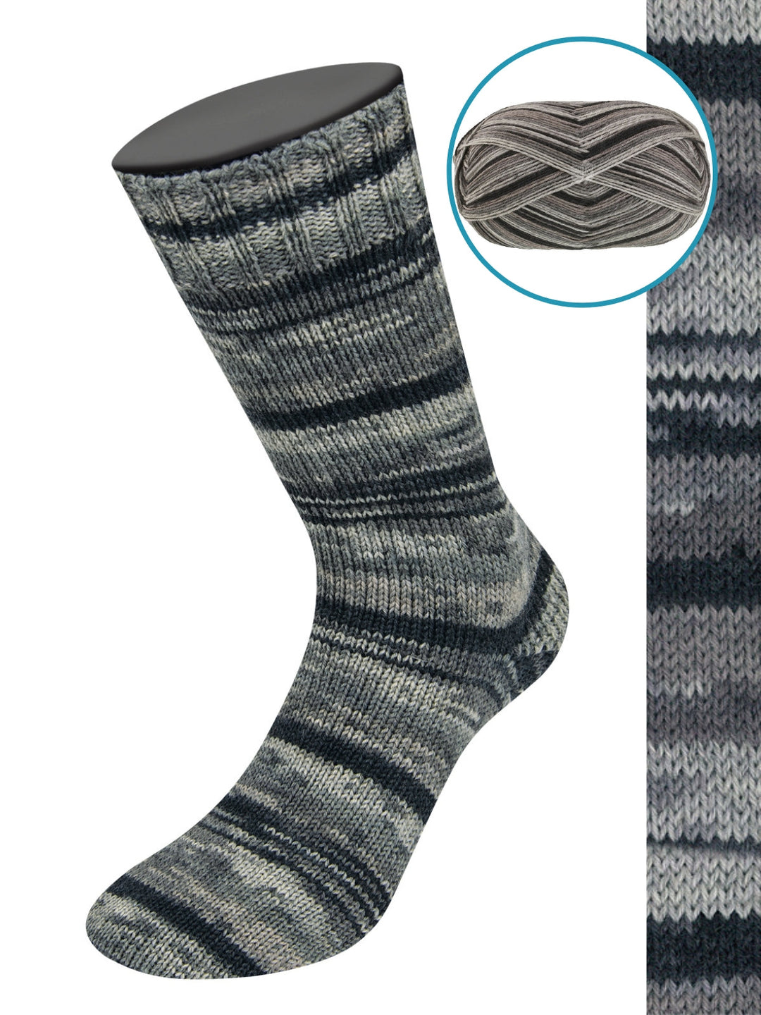 Meilenweit 100 Denim Mix Black 661