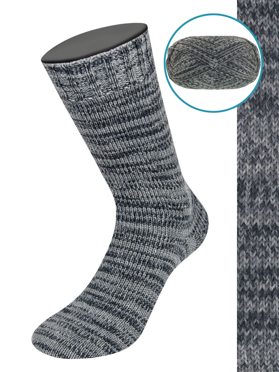 Meilenweit 100 Denim Mix Black 662