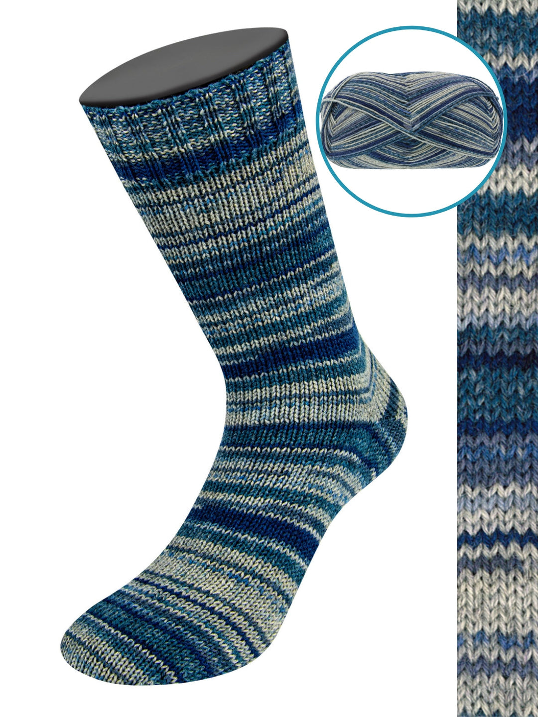 Meilenweit 100 Denim Mix Blue 606