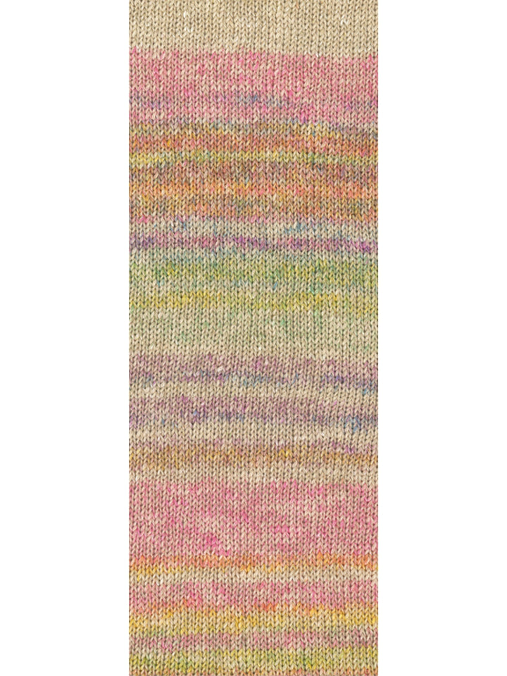 Mosaico 003 Senfgelb / Pink / Orange / Graubeige