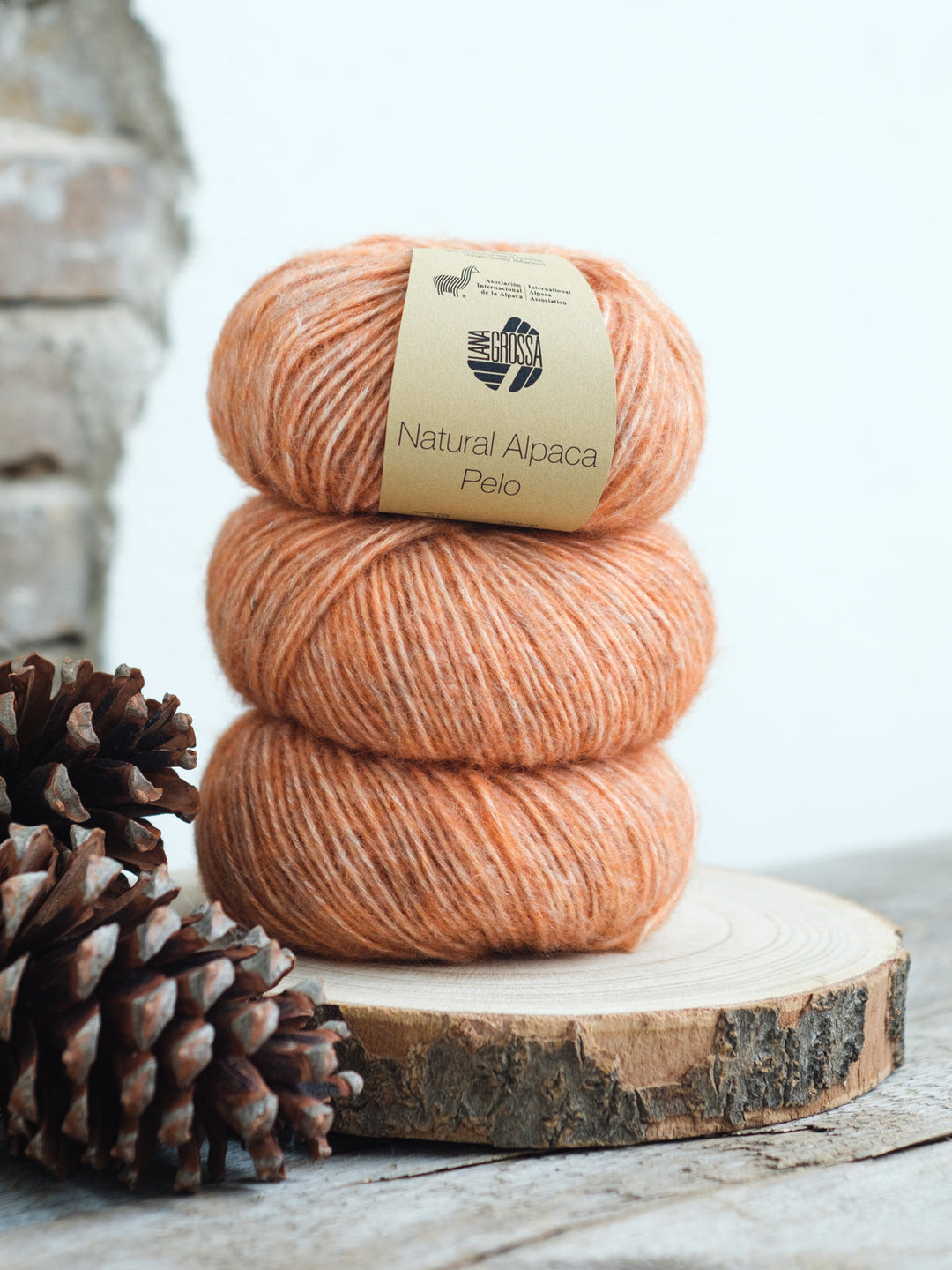 Natural Alpaca Pelo 010 Rost meliert