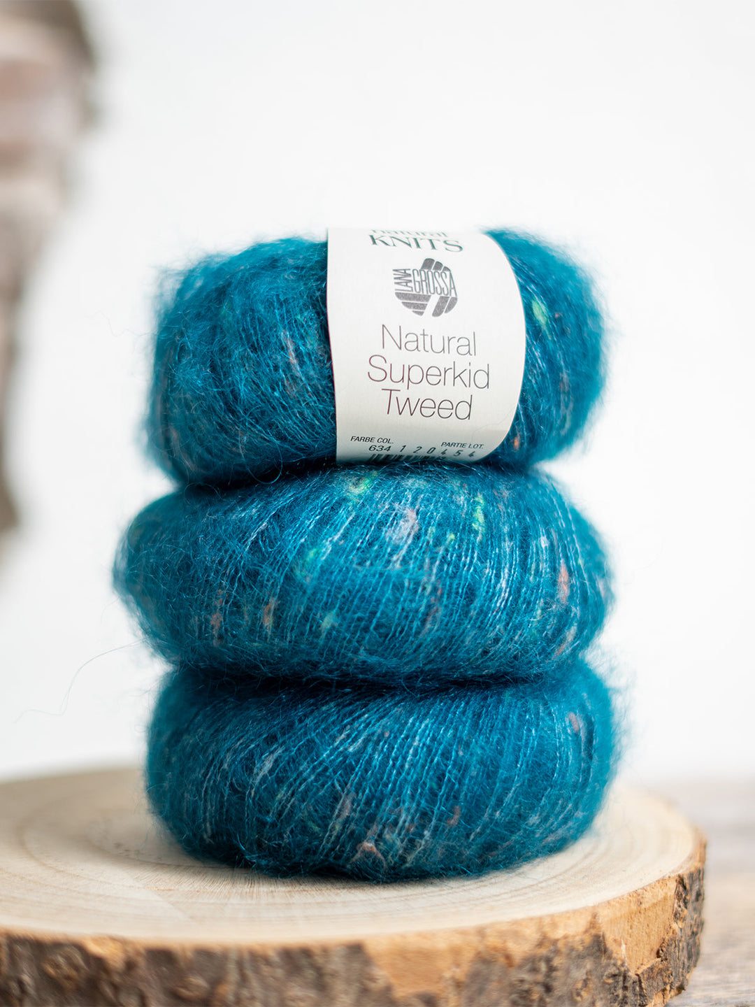 Natural Superkid Tweed 634 Diepzeegroen