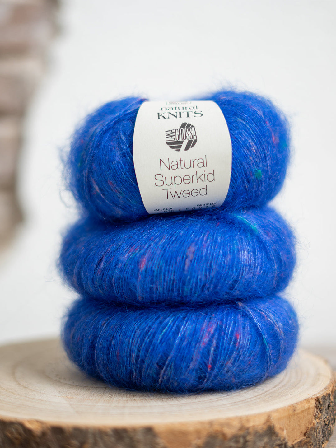 Natural Superkid Tweed 635 Inktblauw