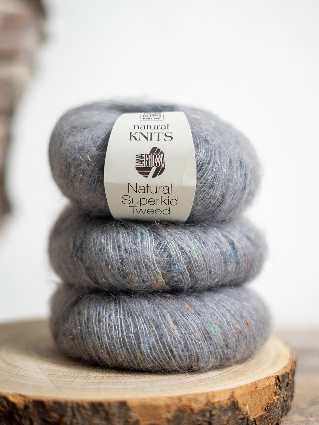 Natural Superkid Tweed 636 Muisgrijs