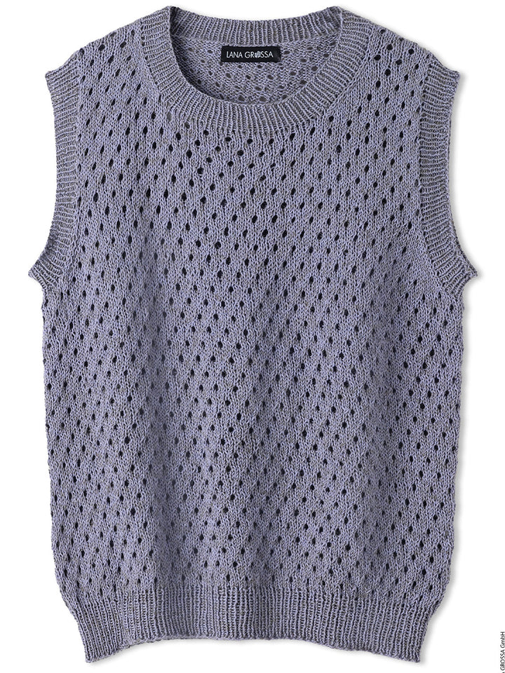 Strickpaket Diversa Top-Down Top mit Ajourmuster