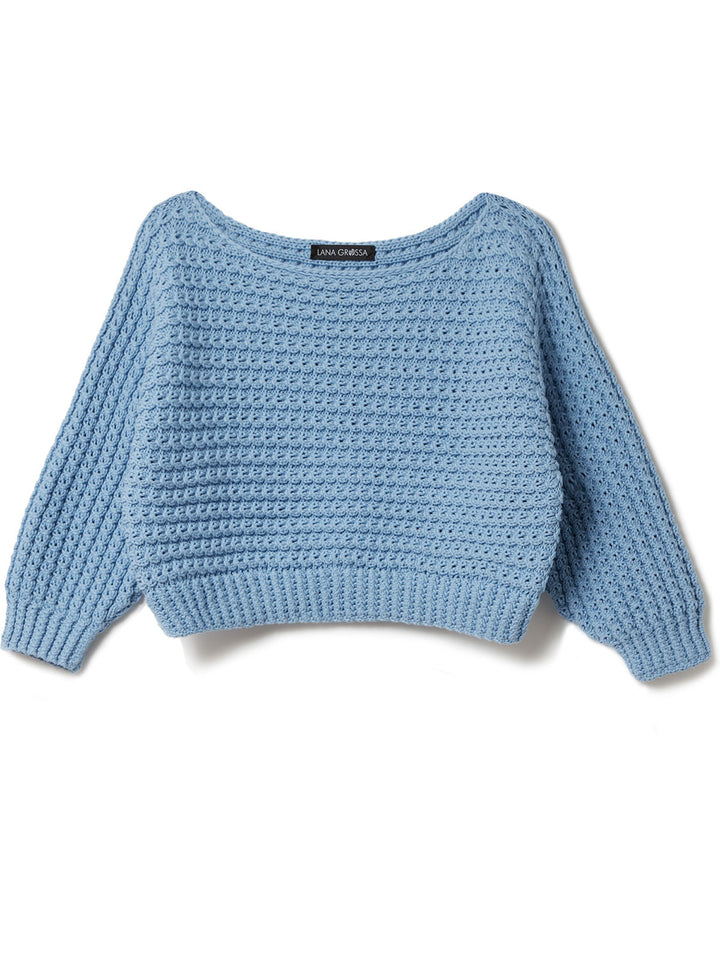 Strickpaket Promessa Pullover mit Zöpfe