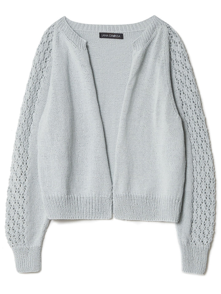 Strickpaket Landlust Sommerseide Jacke im Ajourmuster