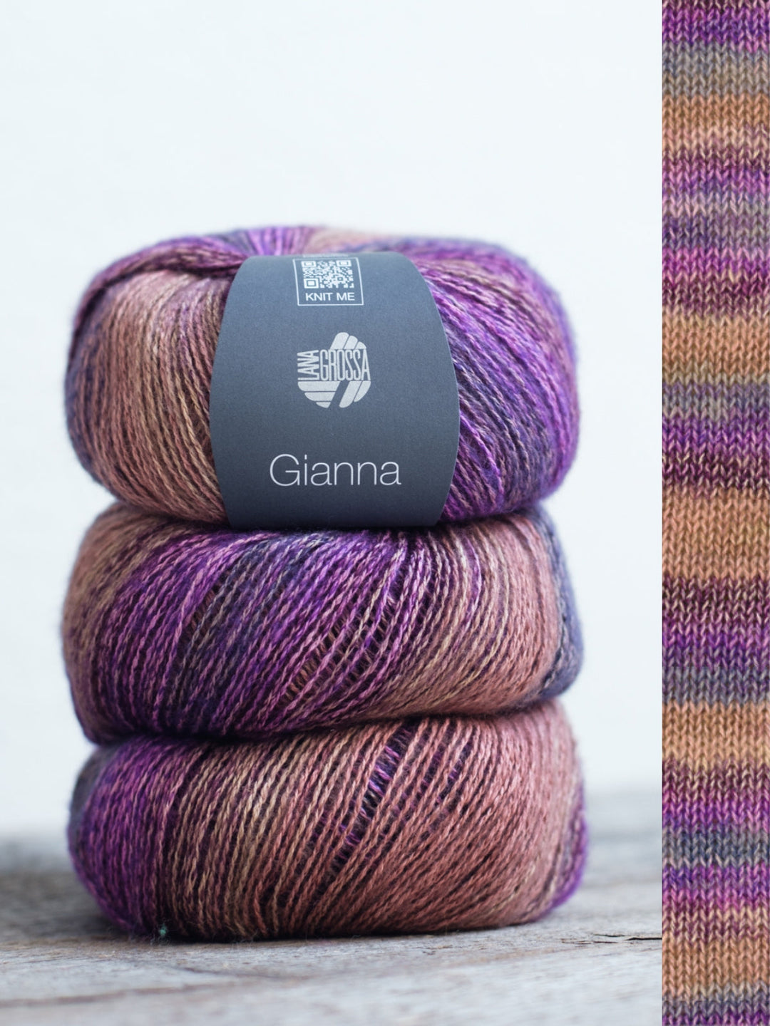 Gianna 003 Violett/Burgund/Grau/Flieder/Graublau/Camel