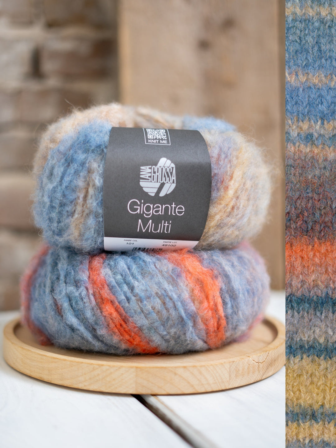 Gigante Multi 101 Graublau/Beige/Graurot/Mandarin/Petrolgrün/Graugelb