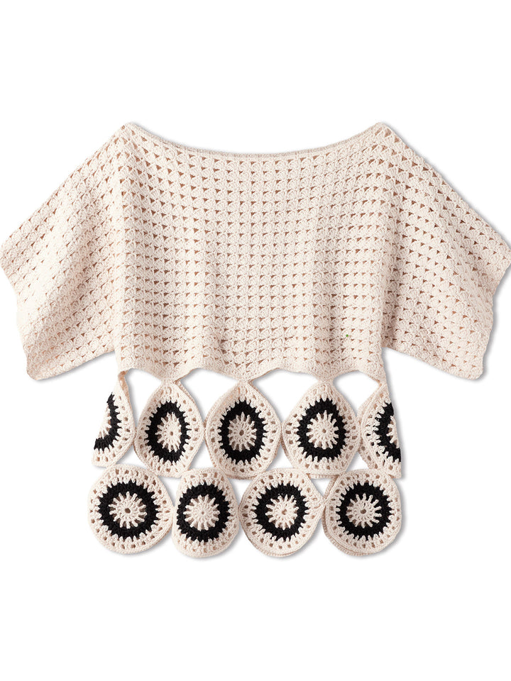 Häkelpaket Campo Shirt mit runden Granny-Squares