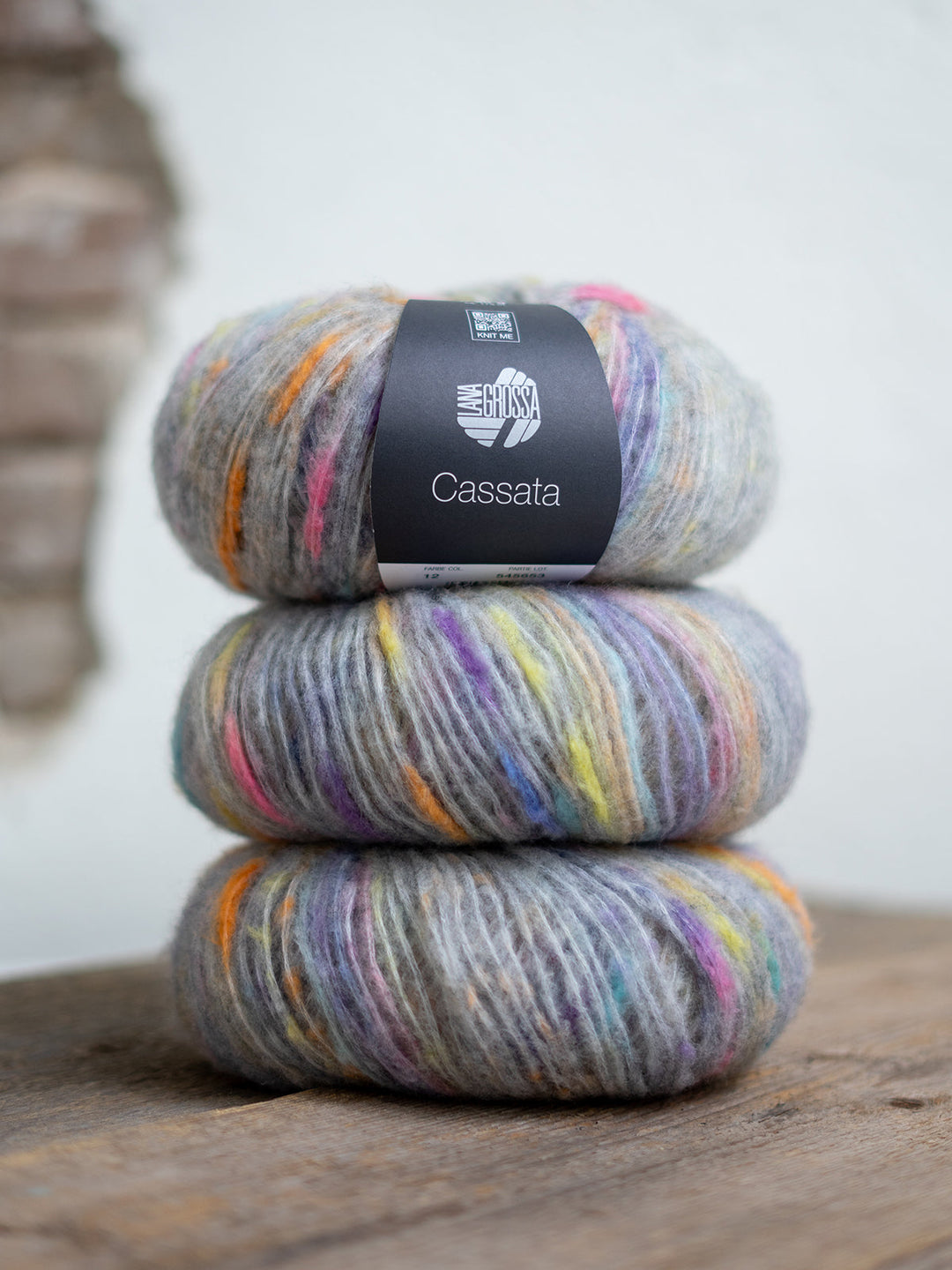 Cassata 012 Hellgrau/Violett/Saphirblau/Zartgelb/Graurosa/Pfirsich