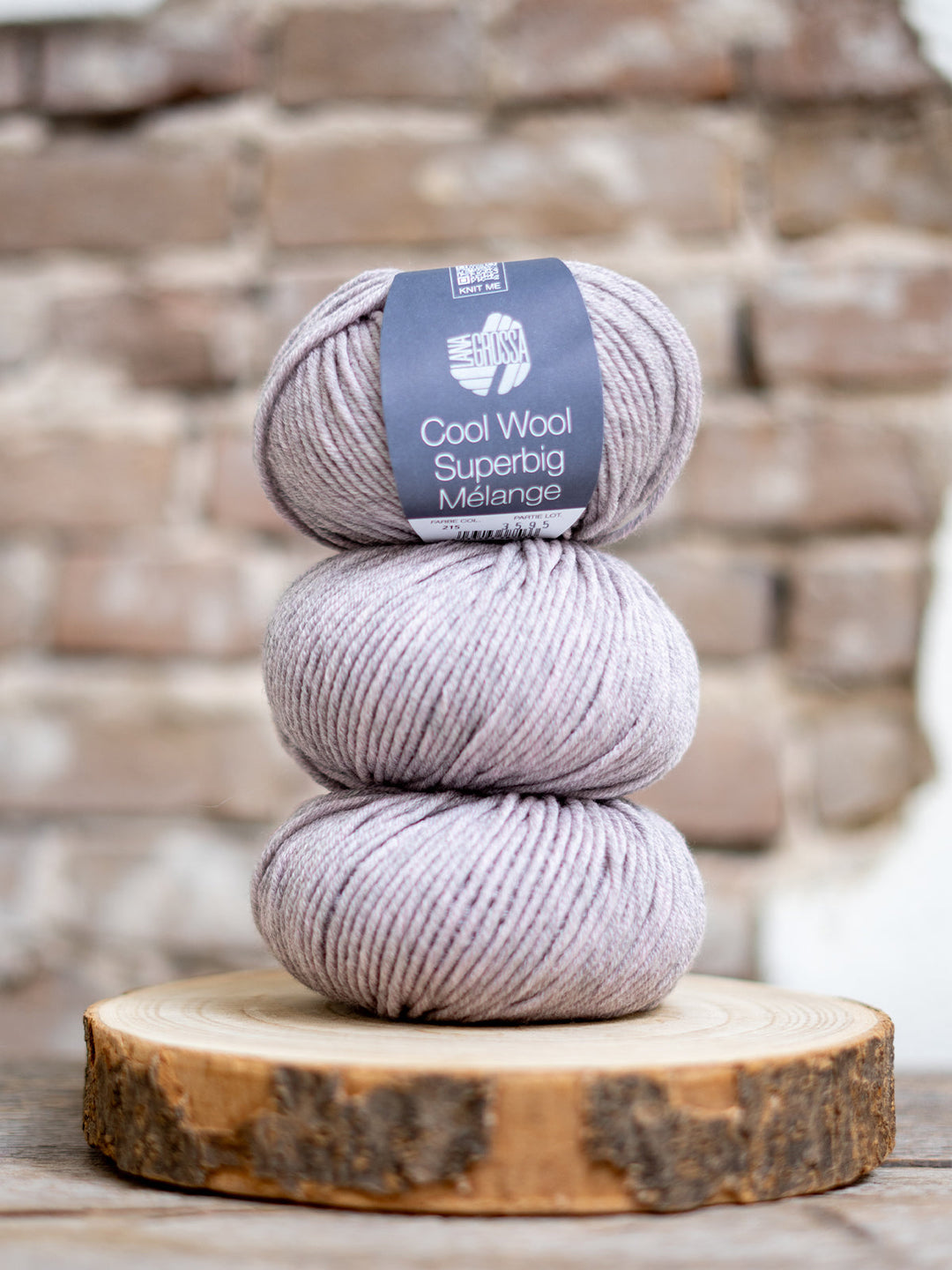Cool Wool Superbig Mélange 215 Graubeige meliert