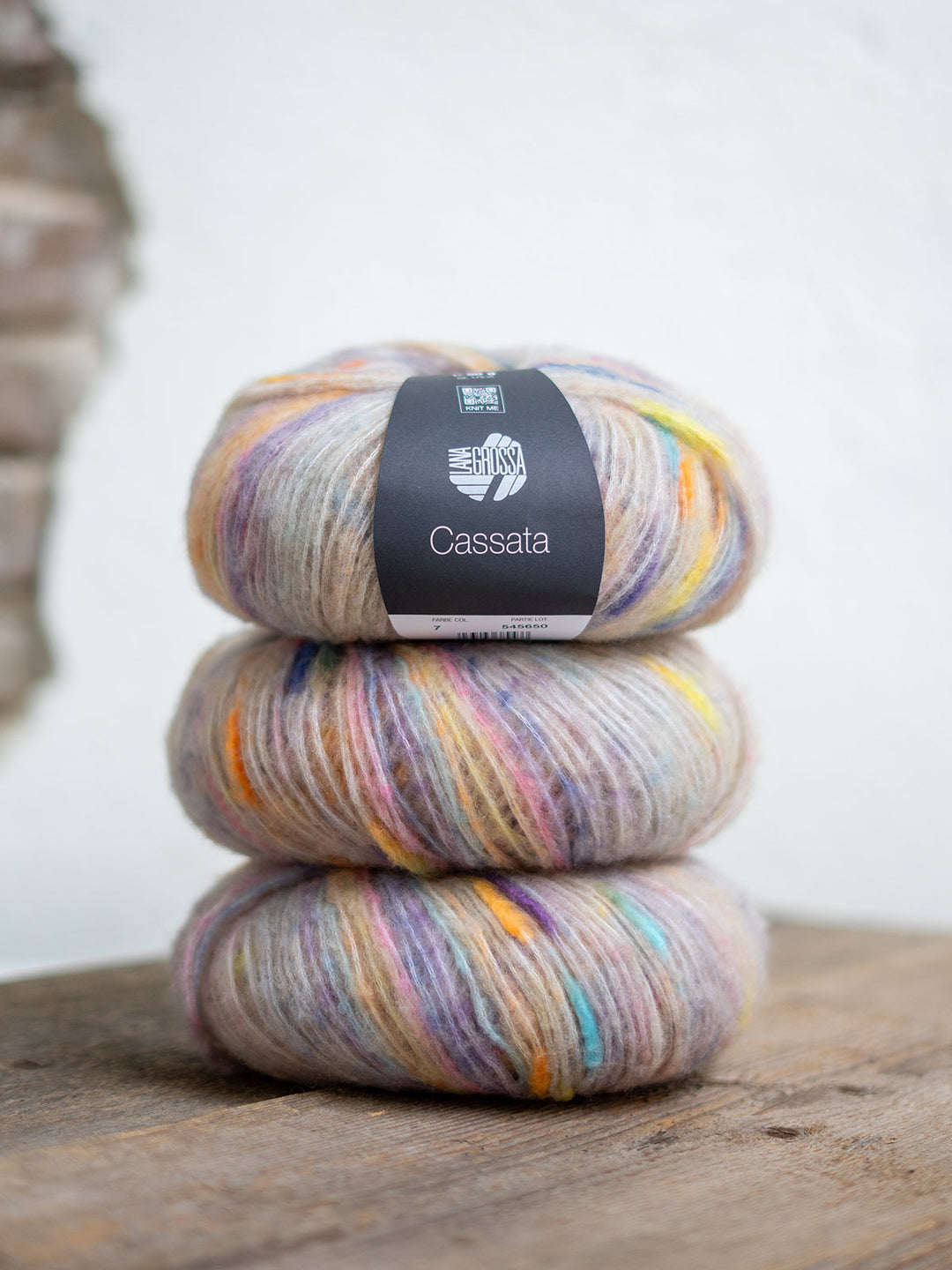 Cassata 007 Hellbeige/Gelb/Orange/Jeansblau/Rosa