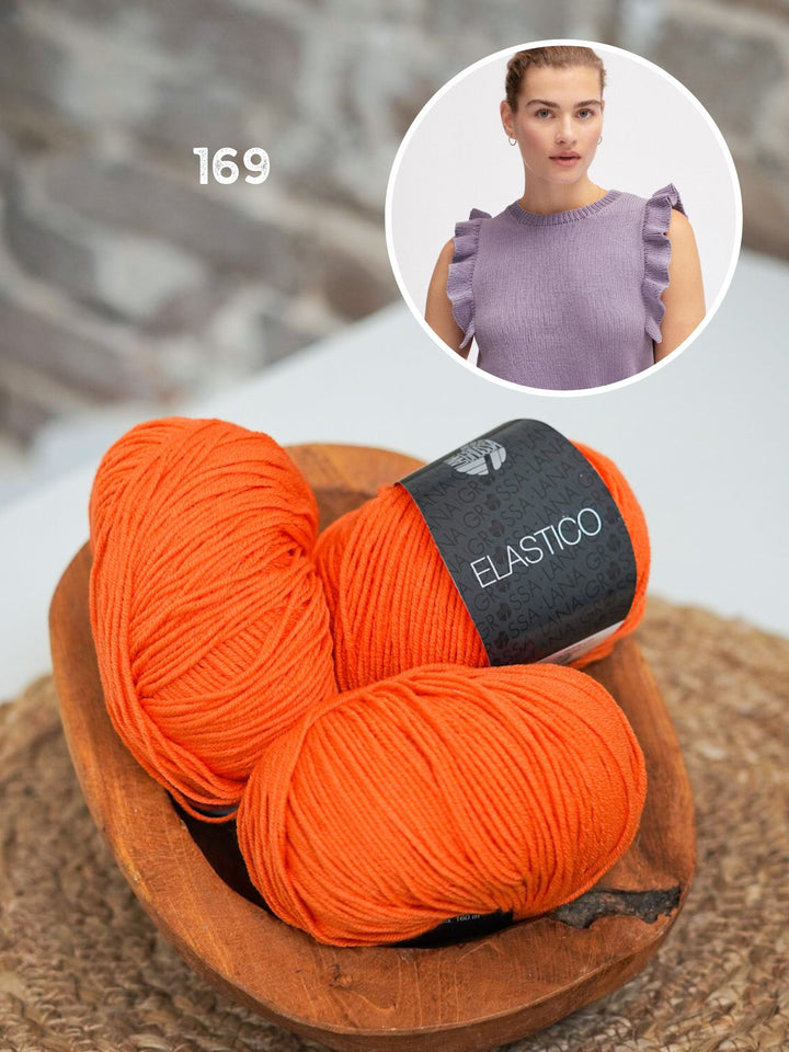 Strickpaket Elastico Top mit Rüschen