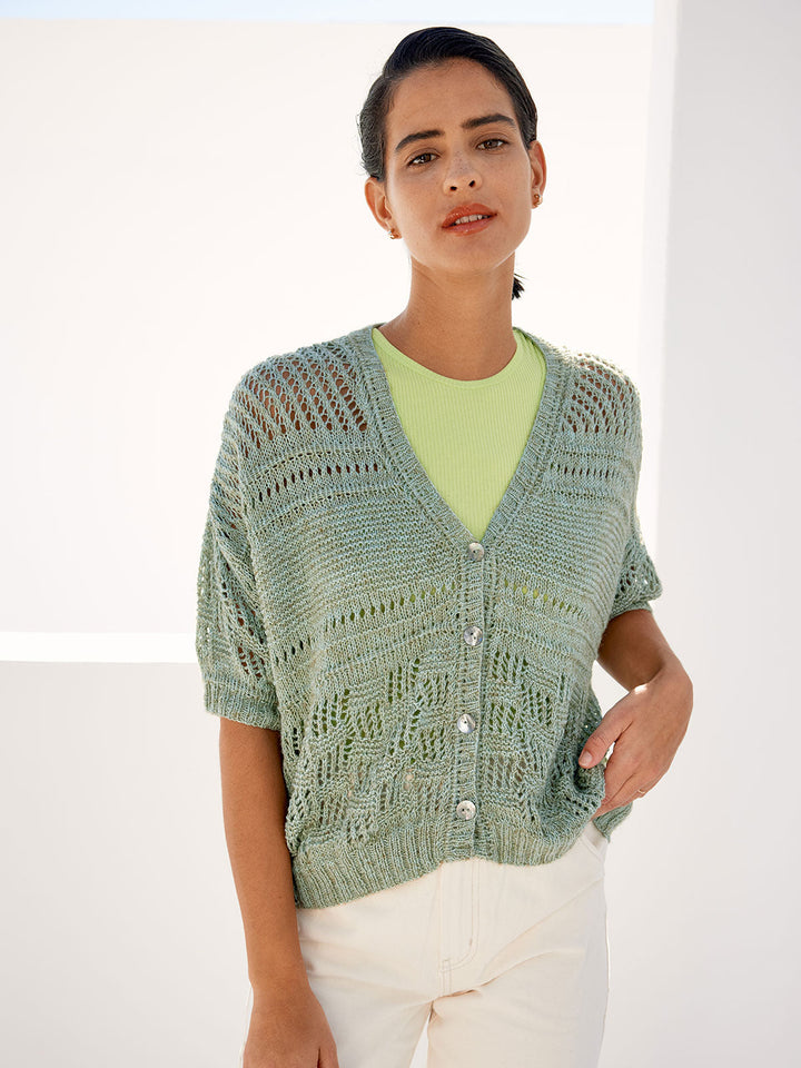 Strickpaket Diversa Jacke im Mustermix