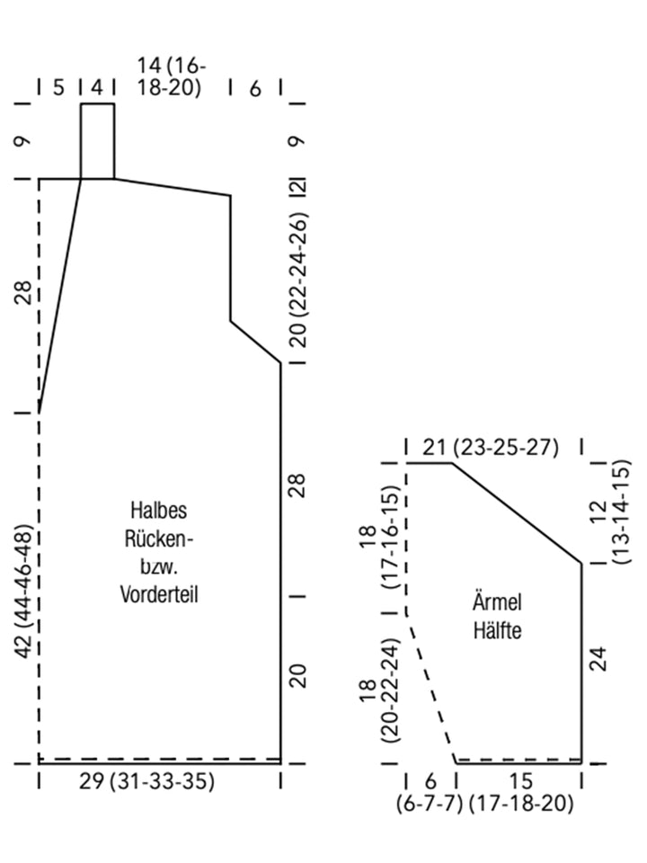 Strickpaket Summer Softness Tunika mit V-Ausschnitt