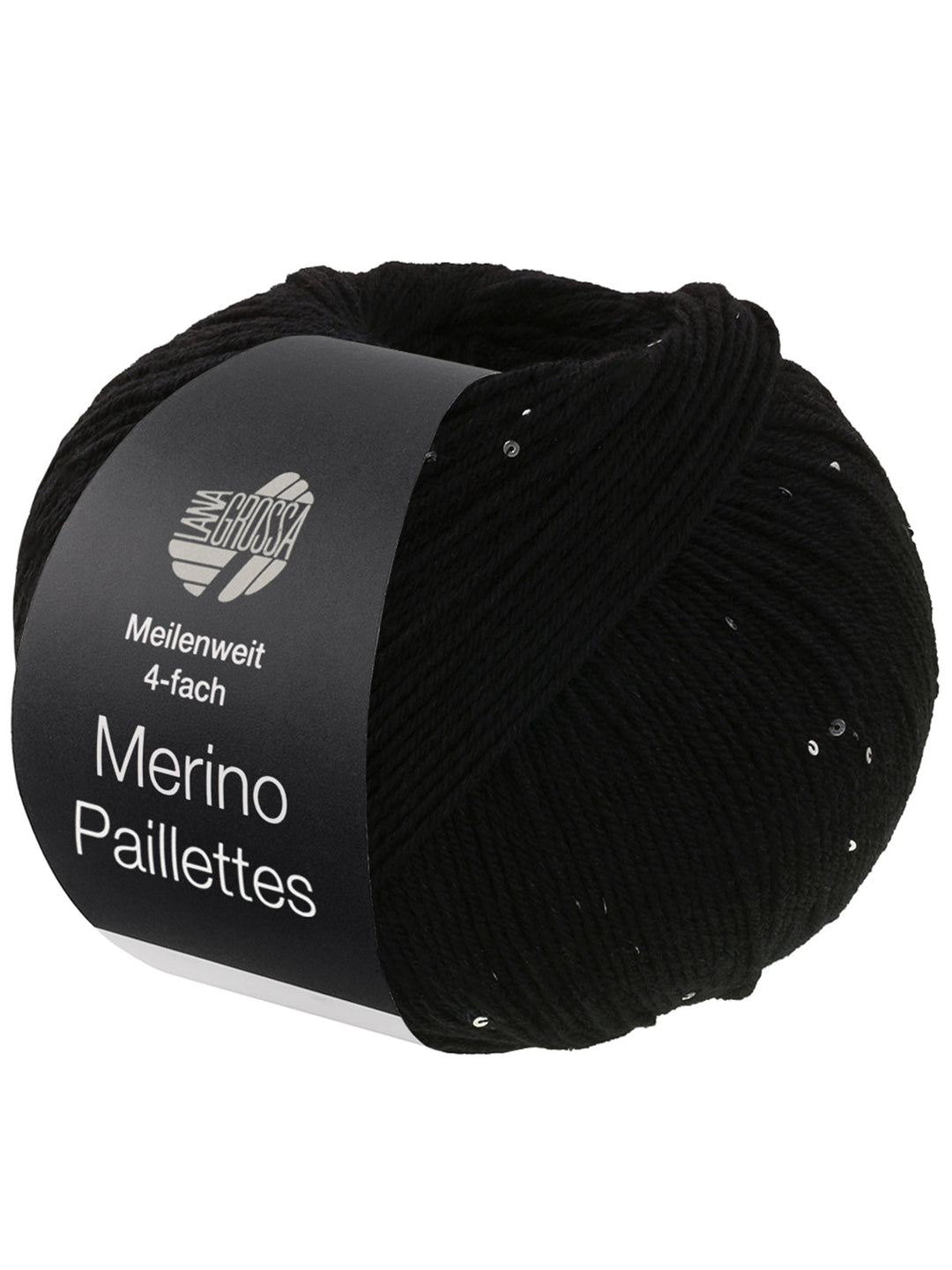 Meilenweit 100 Merino Paillettes 2310 Schwarz